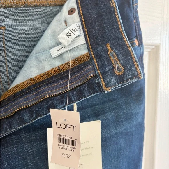 LOFT Dark Blue Skinny Jeans - Picture 4 of 5